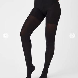 ASSETS Spanx Opaque Shaping Tights w/ built-in shaper short Size 1 NEW